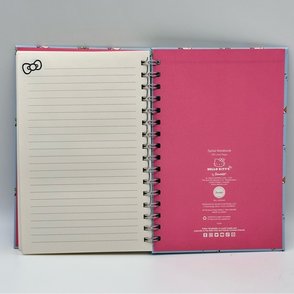 Sanrio Hello Kitty Spiral Notebook - HK Science Rules Pattern - Picture 5 of 7